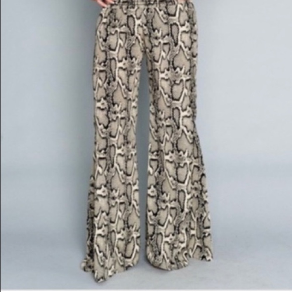 Show Me Your Mumu snake print bell pants